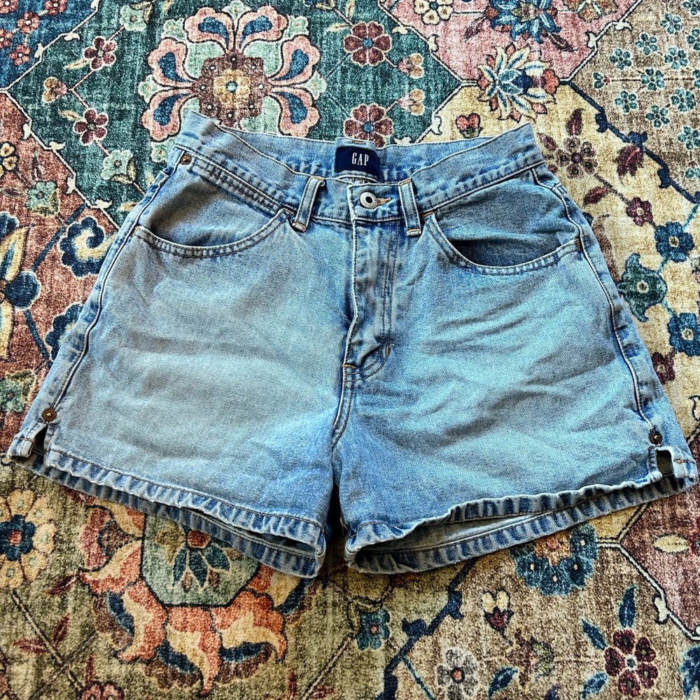 GAP Women's Denim Shorts - Light Blue